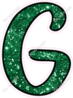 CUL 23.5" Individuals - Green Sparkle G