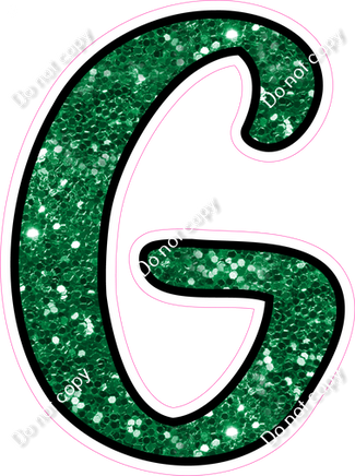 CUL 23.5" Individuals - Green Sparkle G