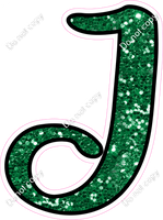 CUL 23.5" Individuals - Green Sparkle J