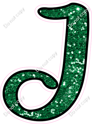 CUL 23.5" Individuals - Green Sparkle J