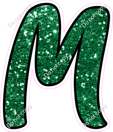 CUL 23.5" Individuals - Green Sparkle M