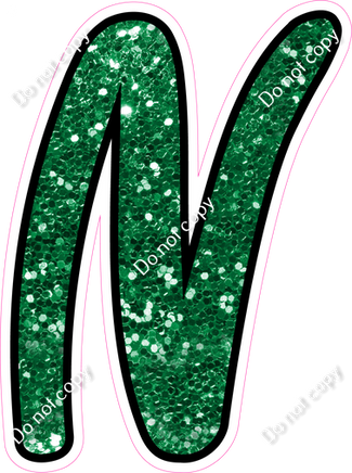 CUL 23.5" Individuals - Green Sparkle N