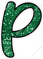 CUL 23.5" Individuals - Green Sparkle P