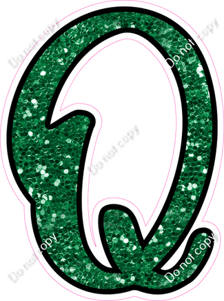 CUL 23.5" Individuals - Green Sparkle Q