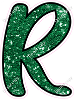 CUL 23.5" Individuals - Green Sparkle R