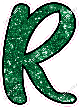 CUL 23.5" Individuals - Green Sparkle R