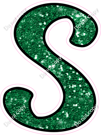 CUL 23.5" Individuals - Green Sparkle S