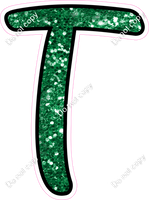 CUL 23.5" Individuals - Green Sparkle T