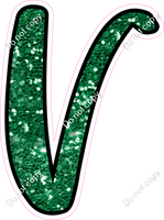 CUL 23.5" Individuals - Green Sparkle V