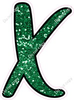 CUL 23.5" Individuals - Green Sparkle X