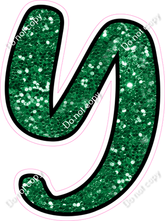 CUL 23.5" Individuals - Green Sparkle Y