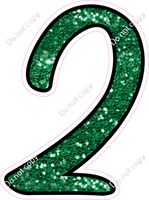 CUL 23.5" Individuals - Green Sparkle 2