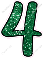 CUL 23.5" Individuals - Green Sparkle 4