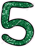 CUL 23.5" Individuals - Green Sparkle 5