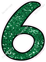 CUL 23.5" Individuals - Green Sparkle 6