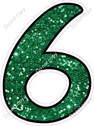 CUL 23.5" Individuals - Green Sparkle 6