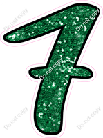 CUL 23.5" Individuals - Green Sparkle 7