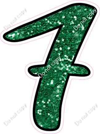 CUL 23.5" Individuals - Green Sparkle 7