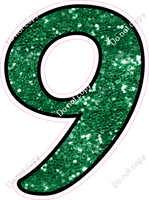 CUL 23.5" Individuals - Green Sparkle 9