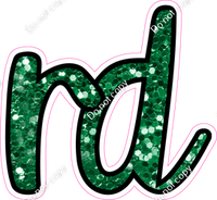 CUL 23.5" Individuals - Green Sparkle RD