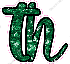 CUL 23.5" Individuals - Green Sparkle TH