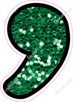 CUL 23.5" Individuals - Green Sparkle Apostrophe