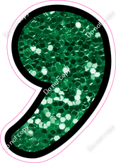 CUL 23.5" Individuals - Green Sparkle Apostrophe