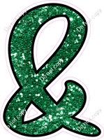 CUL 23.5" Individuals - Green Sparkle &