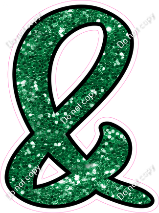 CUL 23.5" Individuals - Green Sparkle &