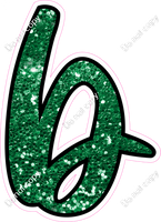 CUL 23.5" Individuals - Green Sparkle b