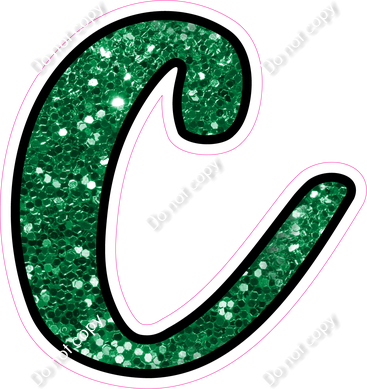 CUL 23.5" Individuals - Green Sparkle c