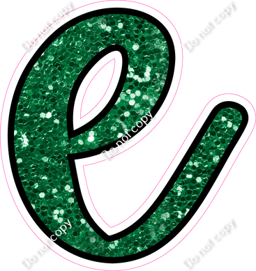 CUL 23.5" Individuals - Green Sparkle e