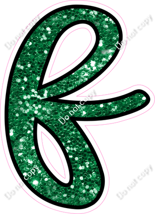 CUL 23.5" Individuals - Green Sparkle f