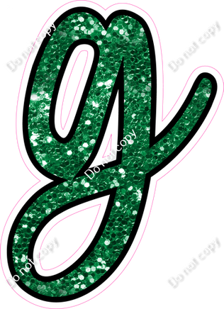 CUL 23.5" Individuals - Green Sparkle g