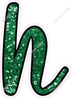 CUL 23.5" Individuals - Green Sparkle h