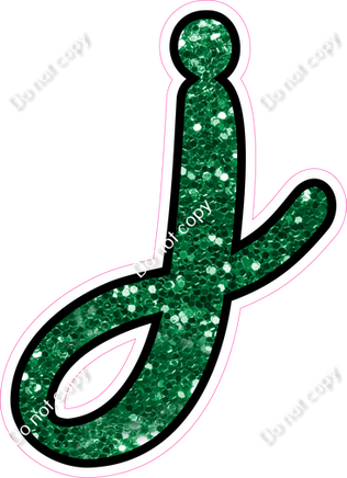 CUL 23.5" Individuals - Green Sparkle j