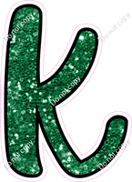 CUL 23.5" Individuals - Green Sparkle k