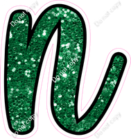 CUL 23.5" Individuals - Green Sparkle n