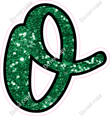 CUL 23.5" Individuals - Green Sparkle o