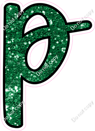 CUL 23.5" Individuals - Green Sparkle p