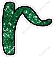 CUL 23.5" Individuals - Green Sparkle r