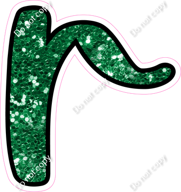 CUL 23.5" Individuals - Green Sparkle r