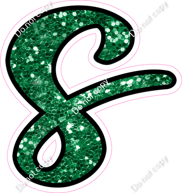 CUL 23.5" Individuals - Green Sparkle s