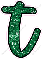 CUL 23.5" Individuals - Green Sparkle t