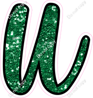 CUL 23.5" Individuals - Green Sparkle u