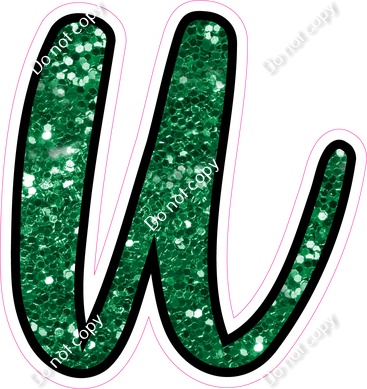 CUL 23.5" Individuals - Green Sparkle u