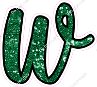 CUL 23.5" Individuals - Green Sparkle w