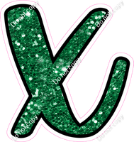 CUL 23.5" Individuals - Green Sparkle x