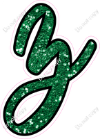 CUL 23.5" Individuals - Green Sparkle z