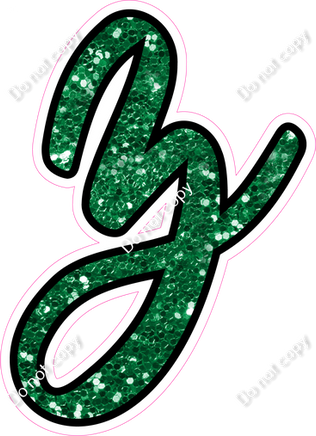 CUL 23.5" Individuals - Green Sparkle z